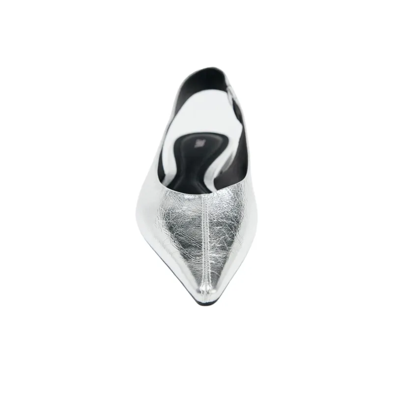 ZARA Casual Single Shoes Women's Silver-3