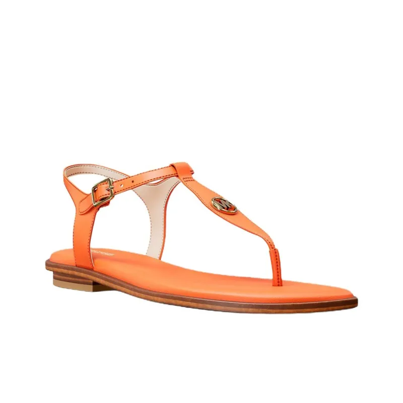 MICHAEL KORS Mallory One Strap Sandals Women's Orange-2