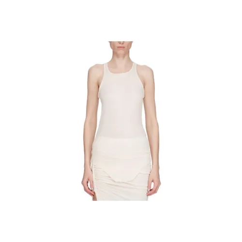 RICK OWENS Fine Ribbed Sleeveless Tank Top