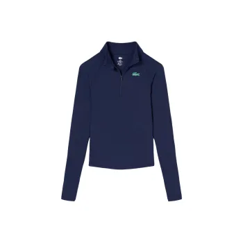 LACOSTE x Bandier Pro Raglan Sleeve T Shirt Women's Marine Blue