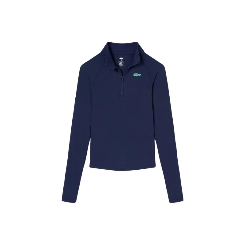 LACOSTE x Bandier Pro Raglan Sleeve T Shirt Women's Marine Blue-0