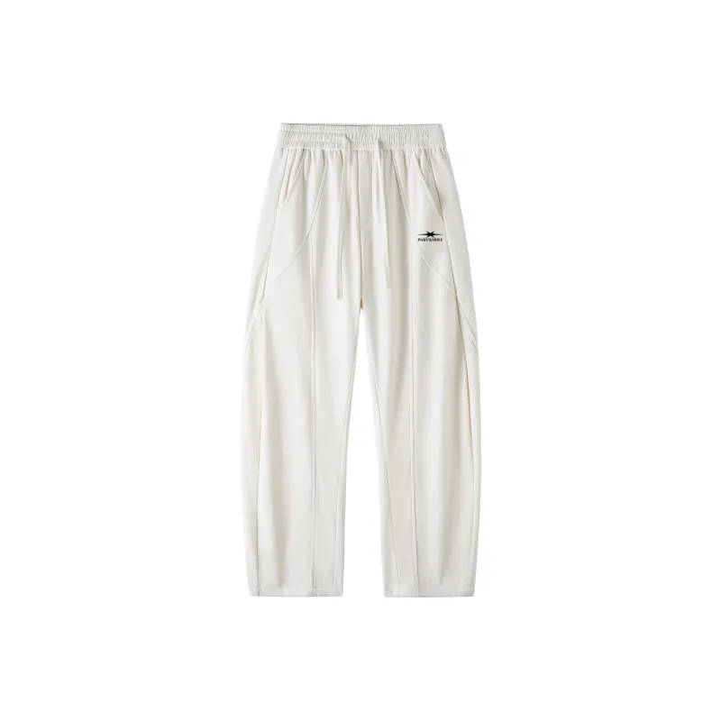 PARTWHOLE Casual Pants Unisex Beige-0