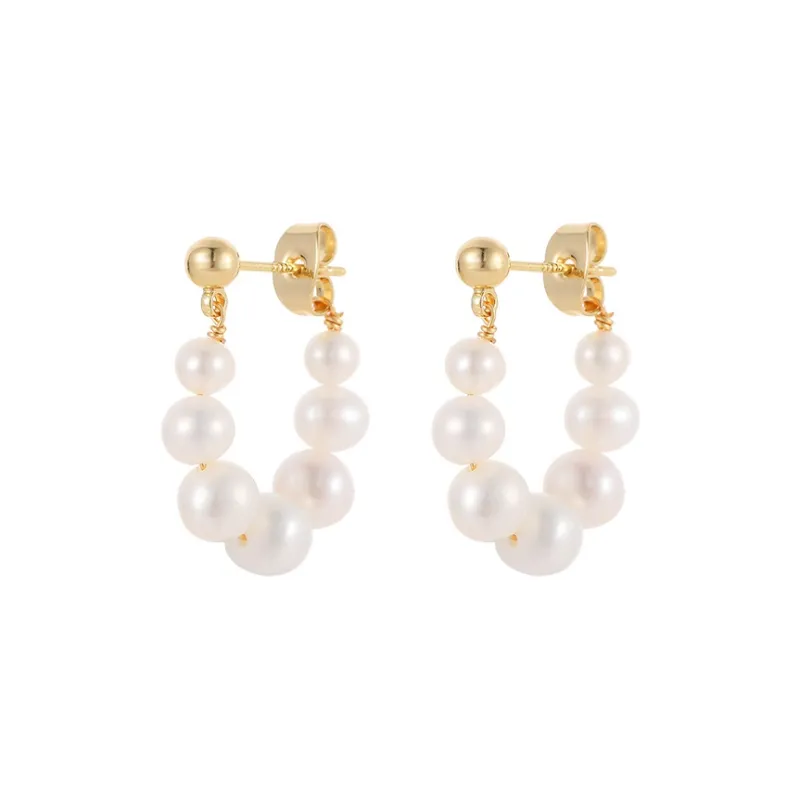 VIOLET S925 Silver Stud Earrings Women's-0