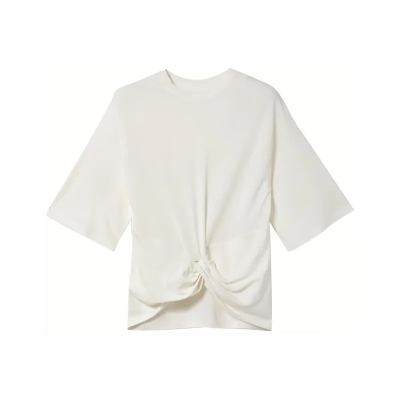 AMBUSH Short Sleeve Gathered T Shirt 'White'-0