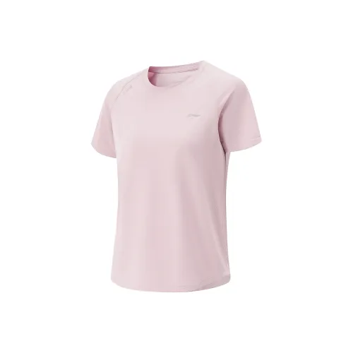 LiNing Cool Tea T Shirt Women's Galalith Pink