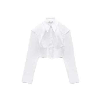 ZARA Crop Tops Women's White