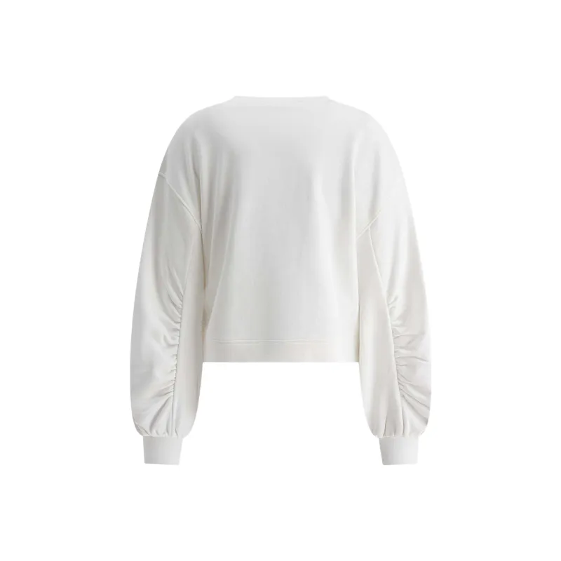 PINKO Love Birds Embellished Wide Sleeved Sweatshirt-1