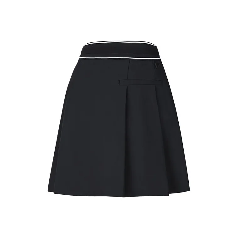 FILA Golf Series SS25 Casual Short Skirts Women's Pitch Black BK-1
