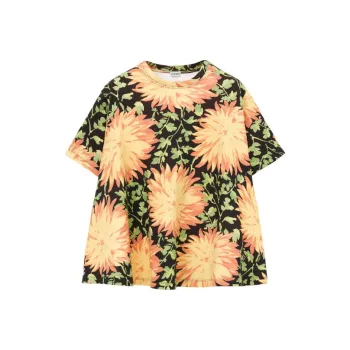 LOEWE SS25 Drop Shoulder Sleeve T Shirt Women's Multicolor