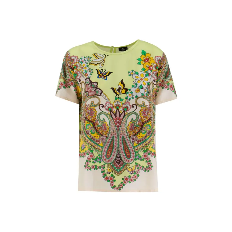 ETRO Paisley Printed T Shirt-0