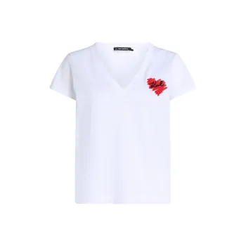 KARL LAGERFELD / Karl Lagerfeld Jeans K/Heart V neck T shirt
