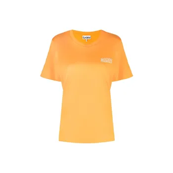GANNI T Shirts Women's Orange