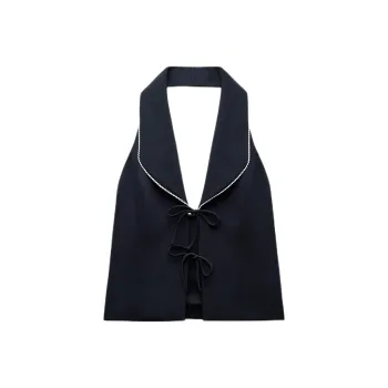 ZARA Tank Tops Women's Deep Sea Blue