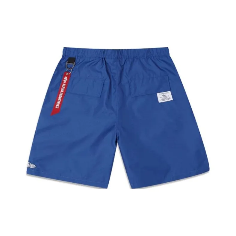New Era x Alpha Industries Golden State Warriors Casual Shorts Unisex Blue-0