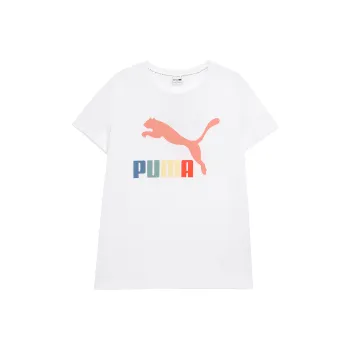 PUMA Set in Sleeve T Shirt Women's White