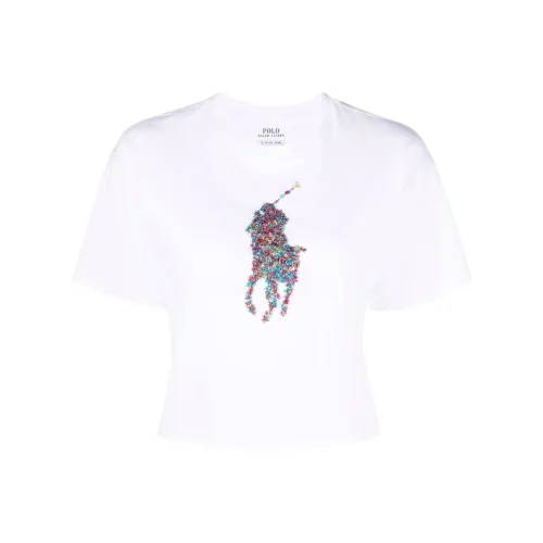 Polo Ralph Lauren Crop Tops Women's White