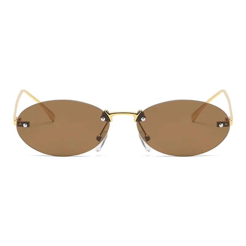NOME Metal Oval Sunglasses Unisex-3