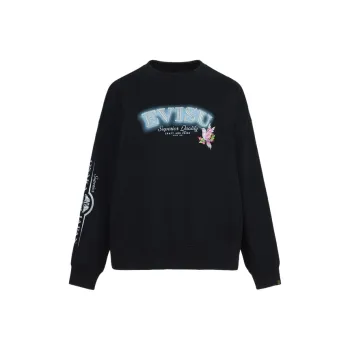 EVISU Regular Long Sleeved T Shirts Women's Black