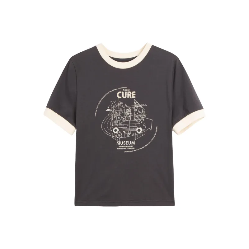 BASIC HOUSE T-Shirts Women's Dark Gray-0