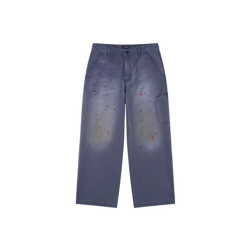 OCCUPY Casual Pants Unisex Washed Blue-0