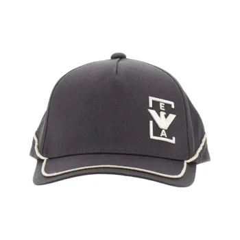 EMPORIO ARMANI Cotton, Cotton Fiber Baseball Caps Unisex Gray