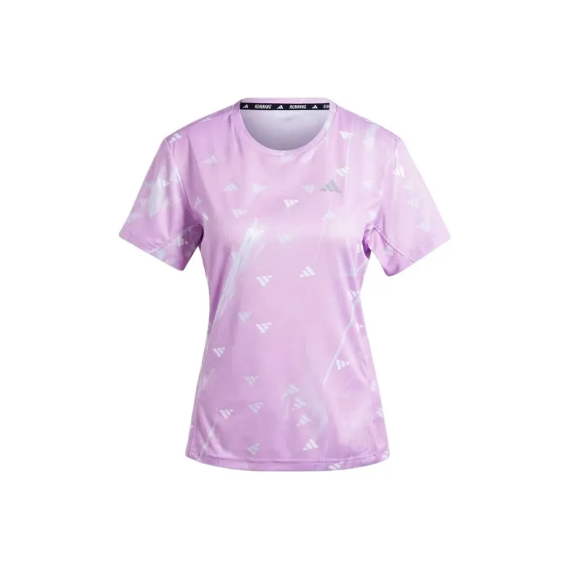 Adidas Clothing T Shirts Women's Purple-0