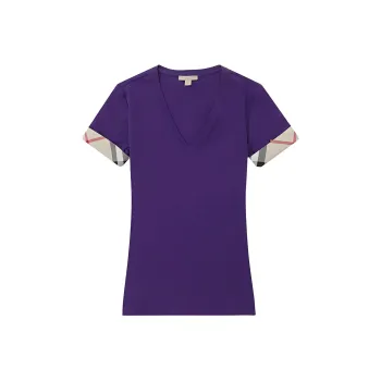 Burberry T Shirts Women's Blue