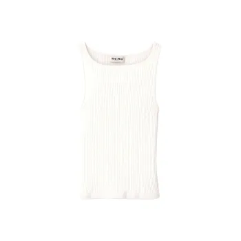 MIU MIU FW24 Tank Tops Women's White