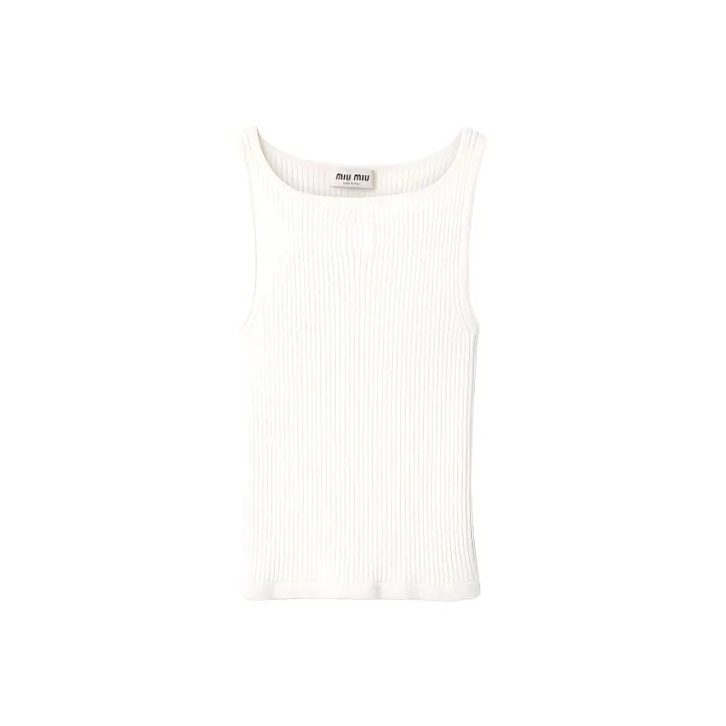 MIU MIU FW24 Tank Top Women's White-0