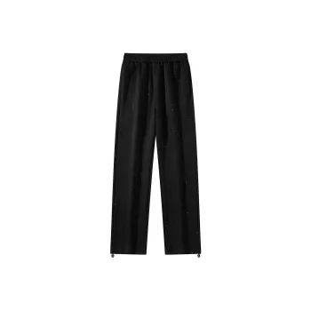 CSKS Casual Pants Unisex Black Baby's Breath