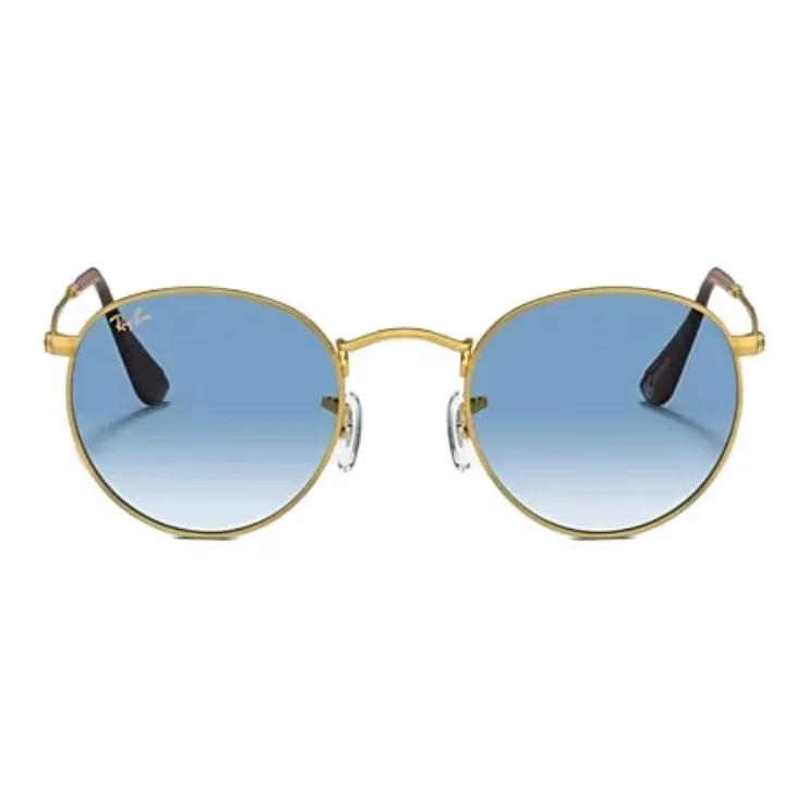 RayBan Metal Round Sunglasses Unisex Gold-1