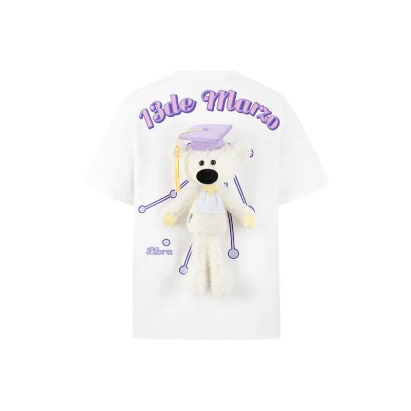 13 DEMARZO T Shirt Unisex White-0