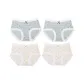 2 Pack Light Gray+2 Pack Light Shrimp