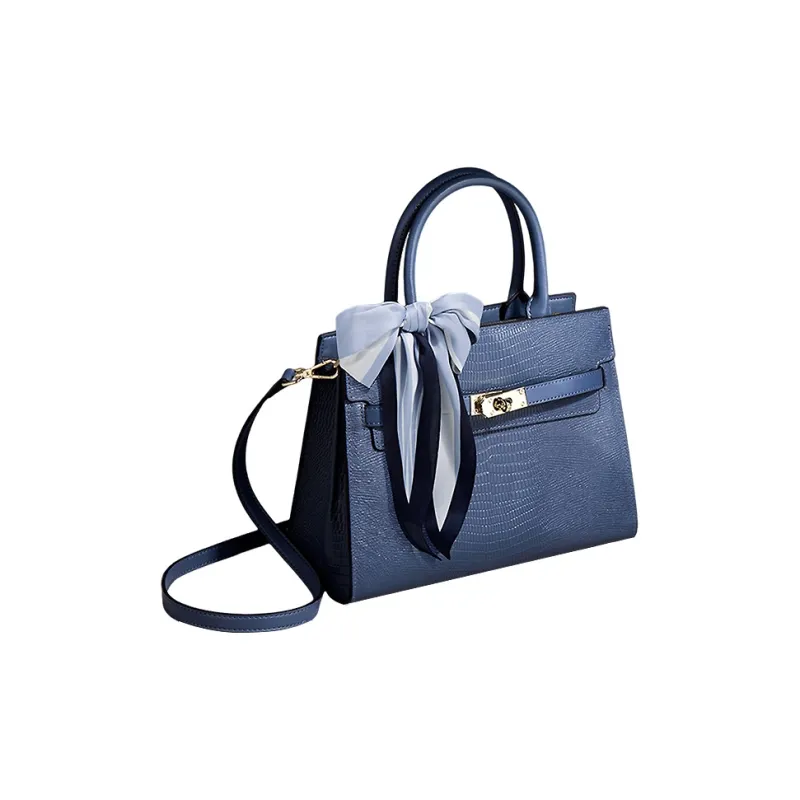 NATTY PU Kelly Bag, Shoulder Bag, Crossbody Bag, Handbag Women's Blue/Black-2