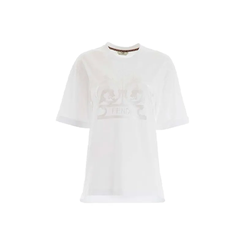 FENDI T Shirts Women's White-0