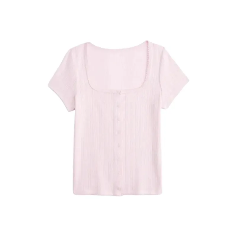 Hollister T Shirts Women's Pink-0
