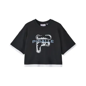 FILA FUSION T Shirts Women's Undercurrent Black