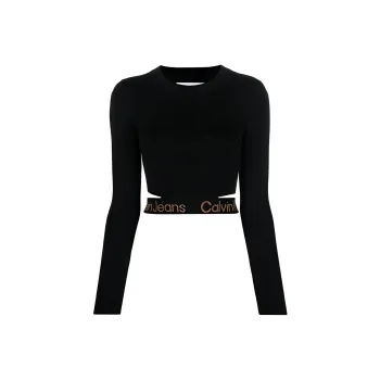 CK/Calvin Klein FW22 Long-Sleeved T-Shirt Women's Black