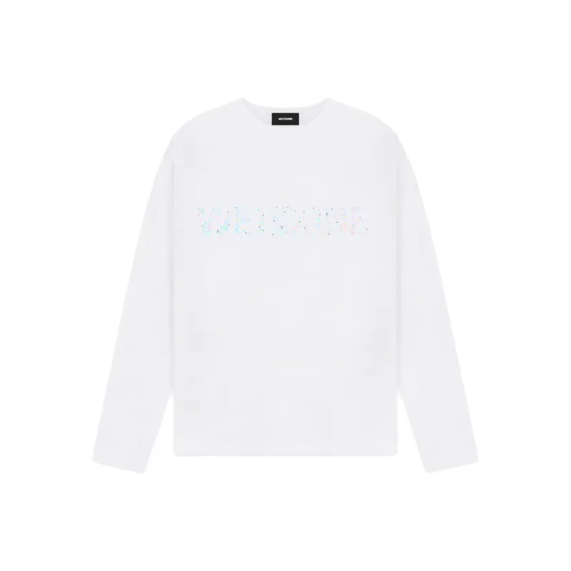 WE11DONE Sparkle logo T shirt-0