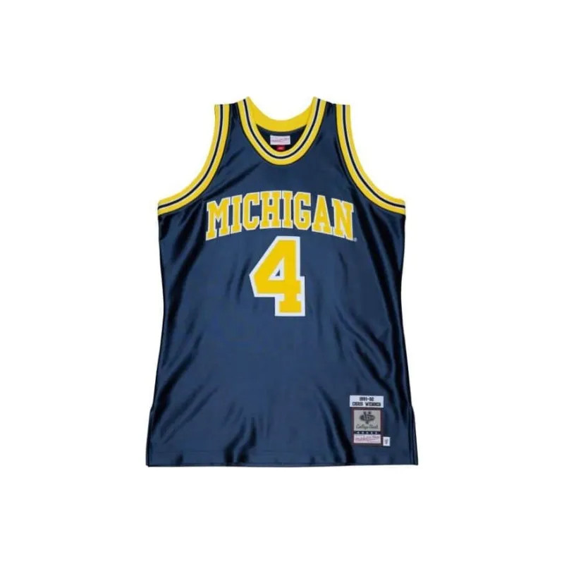 Mitchell Ness 1991/92 Chris Webber Michigan Wolverines Alumni Authentic Jersey-0