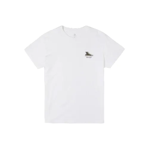 Converse Set in Sleeve T Shirt Women's White American Vintage