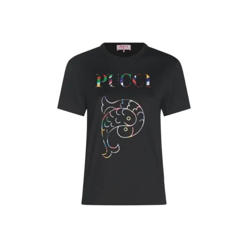 EMILIO PUCCI Logo print Cotton T shirt