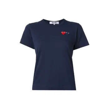 CDG Play T Shirts Women's Marine Blue