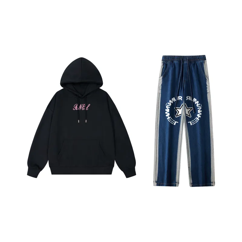 RUNNINWHEEL Sweatshirt Sets Unisex-23