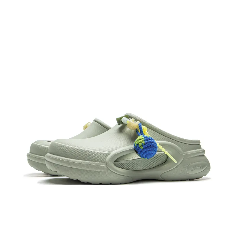 YINGXIONGLIANMENGYONGCHIPAIDUI x LiNing Soft Clogs Unisex Green-2
