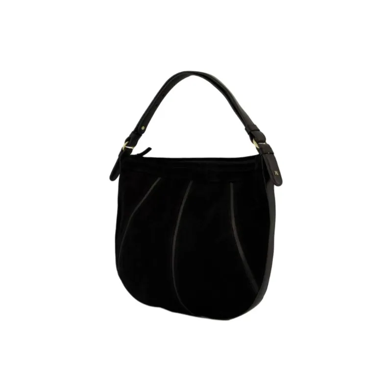 Rouje Calfskin Shoulder Bag, Crossbody Bag, Handbag Women's Black-1