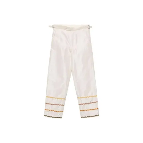 BODE Rickrack Stripe Straight-leg Trousers