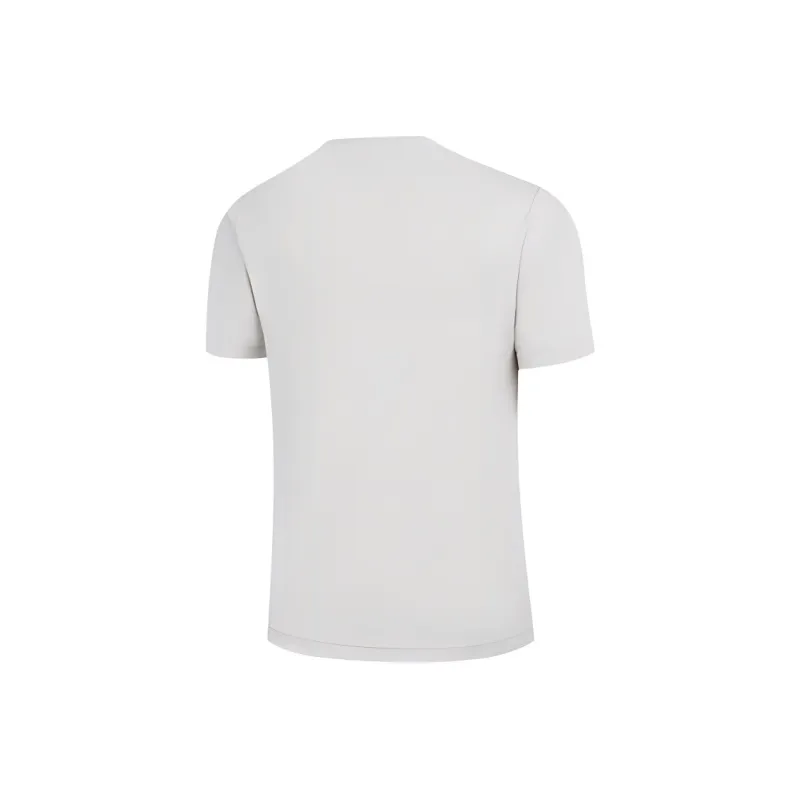 QIAODAN Sports Life Collection T Shirt Men's Smoke White/Dry Field Khaki-1