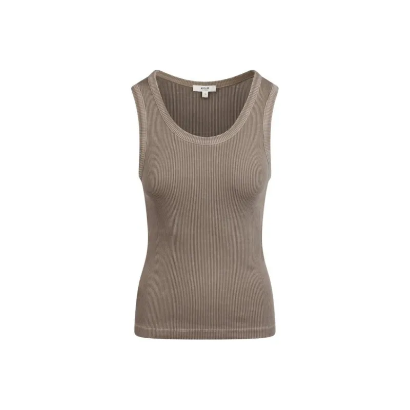 AGOLDE Poppy Ribbed Tank Top-0