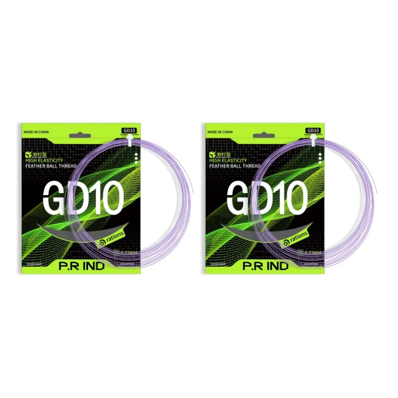 P.R IND Stretch Durable, Both Features Badminton Racket Strings Taro Purple Nylon Thread+Composite Yarn Unisex-5